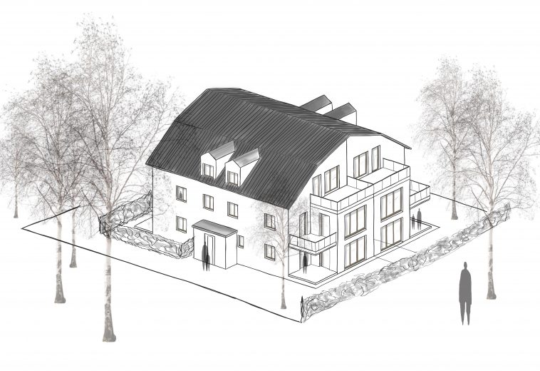 „QUADRO-Haus“ – halbe Doppelhaushälfte mit Terrasse und Südgarten, 160 qm